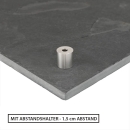 Abstandshalter für Schilderbefestigung, V2A Edelstahl 15 x 15 mm