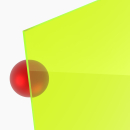 Acrylglas grün fluoreszierend