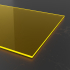 3mm Acrylglas Zuschnitt nach Maß gelb fluoreszierend