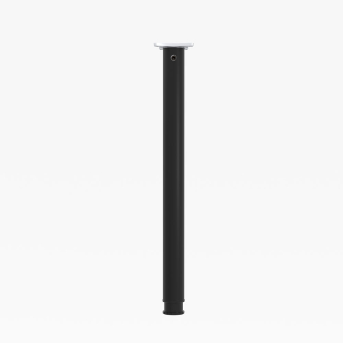Tischbein-rund-710-x-60-mm-schwarz-matt-RAL-9005 Tischbein-rund-710-x-60-mm-schwarz-matt-RAL-9005