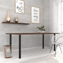 Tischbein rund 710 x 60 mm schwarz matt RAL 9005