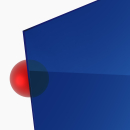 PLEXIGLAS® blau 5C01 transparent, Lichtdurchlässigkeit 5%