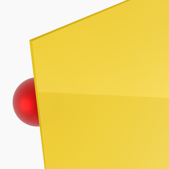 PLEXIGLAS® gelb GS 1H01 GT, Lichtdurchlässigkeit...
