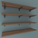 Regalwinkel, Schwerlastkonsole, Stahl, Tragkraft: 150 kg/Paar