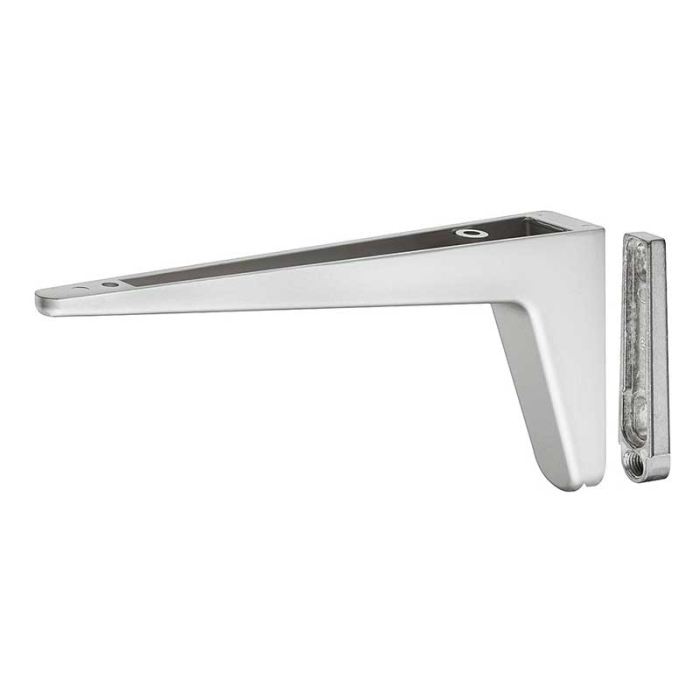 Konsole aus Stahl in RAL 9006 Weißaluminium...