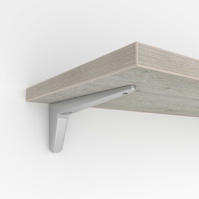 Konsole aus Stahl in RAL 9006 Weißaluminium...