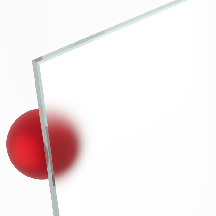Satiniertes ESG Glas Satinato - Sicherheitsglas matt...