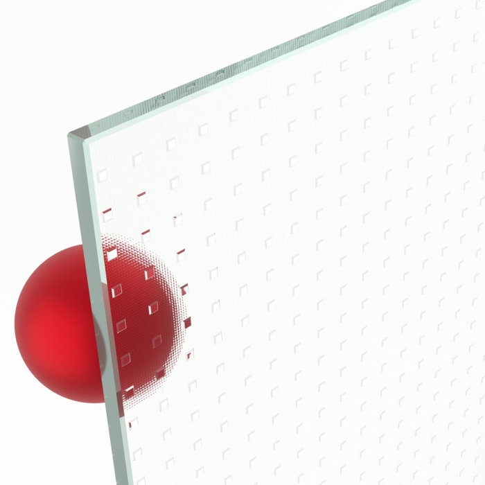 Mastercarré weiß Ornamentglas ESG