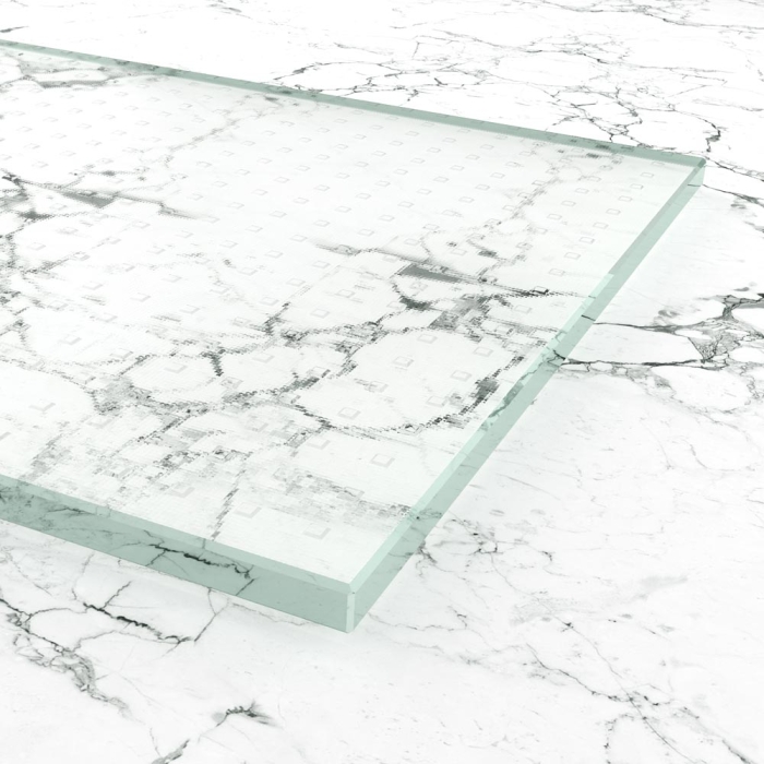 Mastercarré weiß Ornamentglas ESG