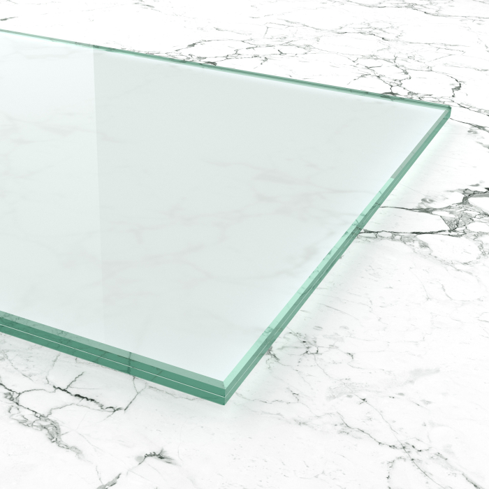 VSG Glas - weiß matt einfach foliert