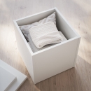 Hocker als Box | abnehmbarer Deckel | Überstand