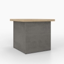 Hocker als Box | abnehmbarer Deckel | Überstand