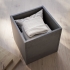 Hocker als Box | abnehmbarer Deckel | Überstand