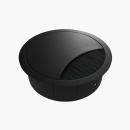 Kabeldurchführung für Schreibtische Schwarz 60mm