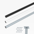 Tischbein Metall rund 700 x 30 mm 4er Set