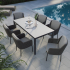 HPL Tischplatte Outdoor Hellgrau