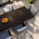 HPL Tischplatte Outdoor Schwarz