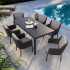 HPL Tischplatte Outdoor Schwarz