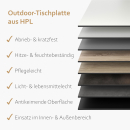 HPL Tischplatte Outdoor Titan Anthrazit