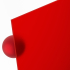 Materialmuster Acrylglas rot satiniert matt PERSPEX® Frost