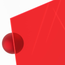 Materialmuster PERSPEX® GS 4T56  floureszierend rot