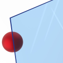 Materialmuster PERSPEX® GS 7T97  floureszierend blau