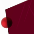 Materialmuster PLEXIGLAS® rot Cherry GS 3C01, LD 4%