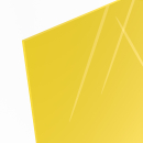 Materialmuster PLEXIGLAS® gelb GS 1H01 GT, LD 22%