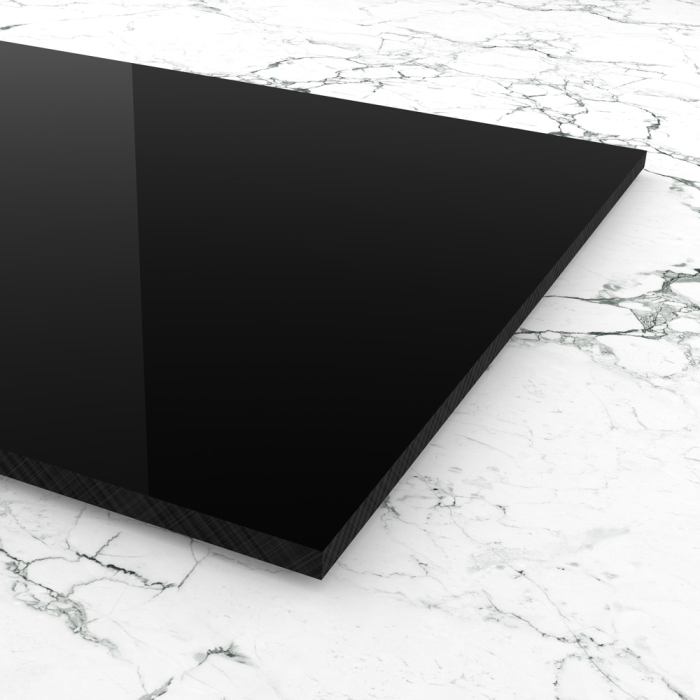 Materialmuster PLEXIGLAS® schwarz gedeckt opak...