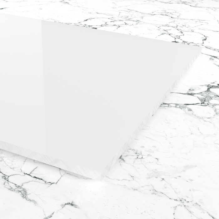 Materialmuster PLEXIGLAS® weiß opal, LD 30%