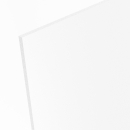 Materialmuster PVC Freischaum Forex Print beids. weiß matt