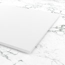 Materialmuster PVC Freischaum Forex Print beids. weiß matt