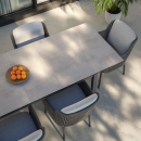 HPL Platte Beton Silber Kompaktplatte Indoor/Outdoor nach Maß