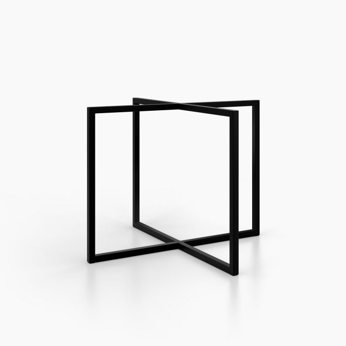Couchtischgestell in Kreuzform Metall schwarz B 598 x H...