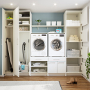 Schrank für Waschküchen nach Maß mit Tür und Regalboden