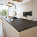 Arbeitsplatte Küche Beton dunkelgrau
