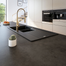Arbeitsplatte Küche Beton dunkelgrau