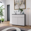 Kommode | mittelhoch | eine Schublade | zwei Türen | variable Einlegeböden