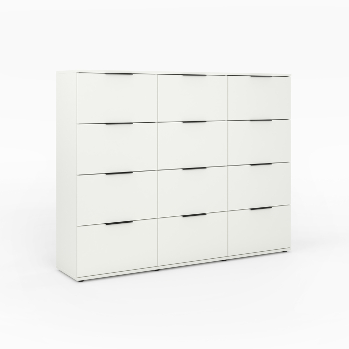 Kommode | breit | hoch | zwölf Schubladen