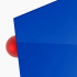 Materialmuster PLEXIGLAS® blau 5H01 GT, LD 5%