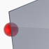 Materialmuster PLEXIGLAS® grau 7C82 GT, LD 49%