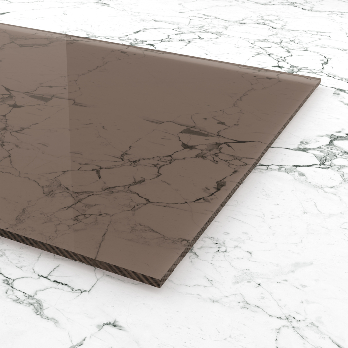 Materialmuster PLEXIGLAS® umbra 7C22 GT, LD 56%