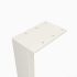 Esstisch klein | auf Kufen in U-Form aus Metall 600 x 710 mm