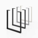 Esstisch groß | auf Kufen in U-Form aus Metall 600 x 710 mm
