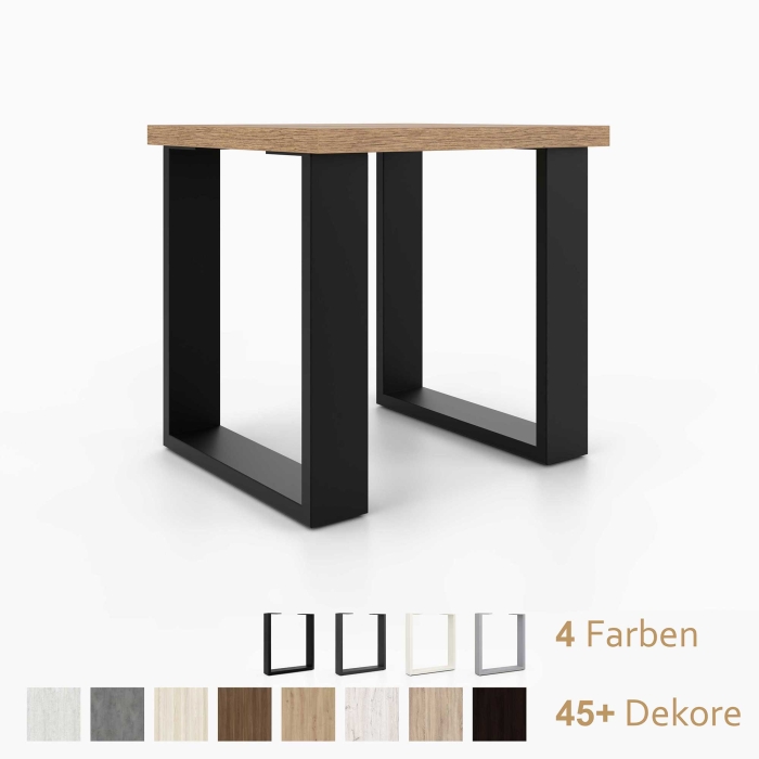 Hocker auf Kufen aus Metall 380 x 420 mm | 28mm...