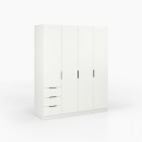 Kleiderschrank | breit | zwei Türen | eine Kleiderstange und Einlegeböden