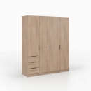 Kleiderschrank | breit | zwei Türen | eine Kleiderstange und Einlegeböden