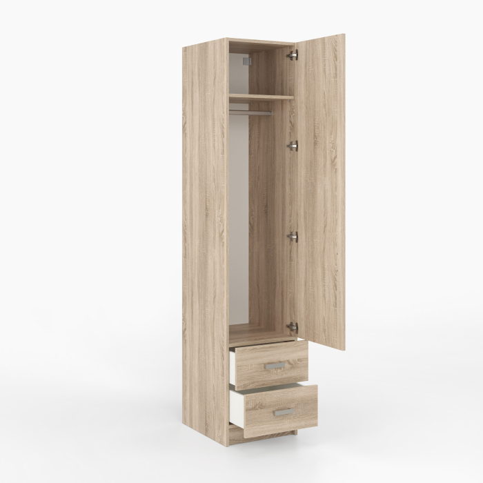 Kleiderschrank | schmal | eine Tür | zwei Schubladen...