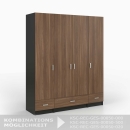 Kleiderschrank | breit | zwei Türen | eine Schublade | mit Kleiderstange und Einlegeböden