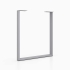 Tischkufe aus Metall in U-Form 600 x 710 mm, in 4 Farben